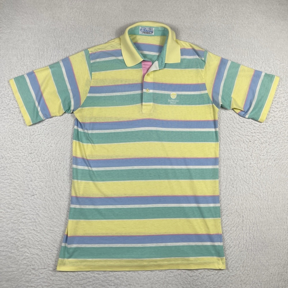 Pickering Polo Shirt Mens Large VTG‎ Waiohai Kauai Hawaii Resort Golf Vacation